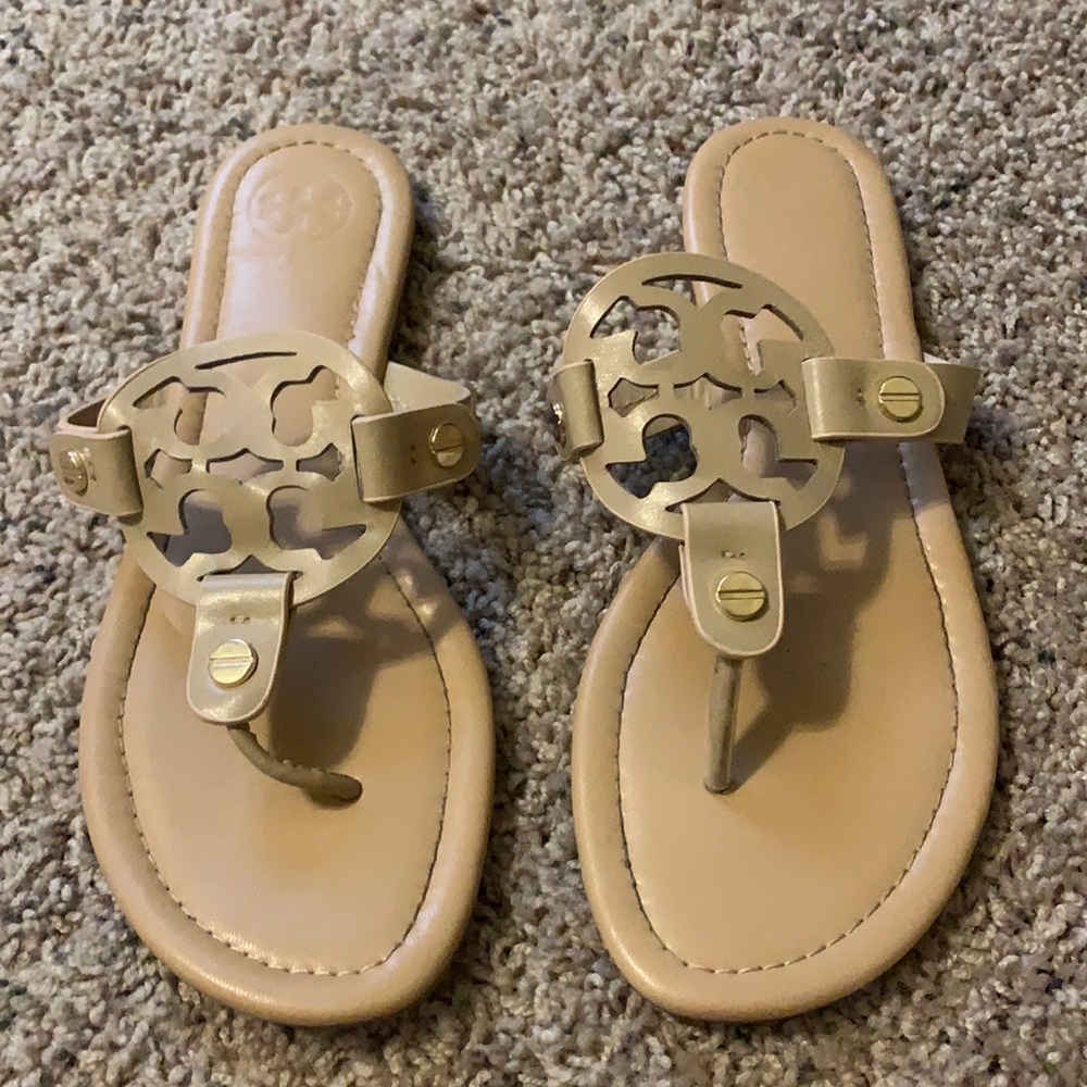 Tory Burch nude Miller sandal size 8